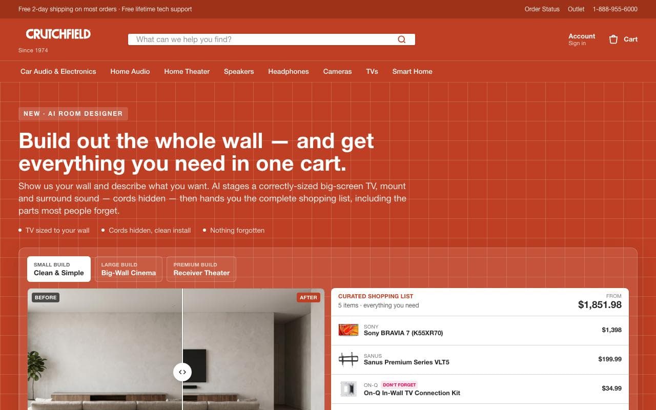 Crutchfield Room Builder preview
