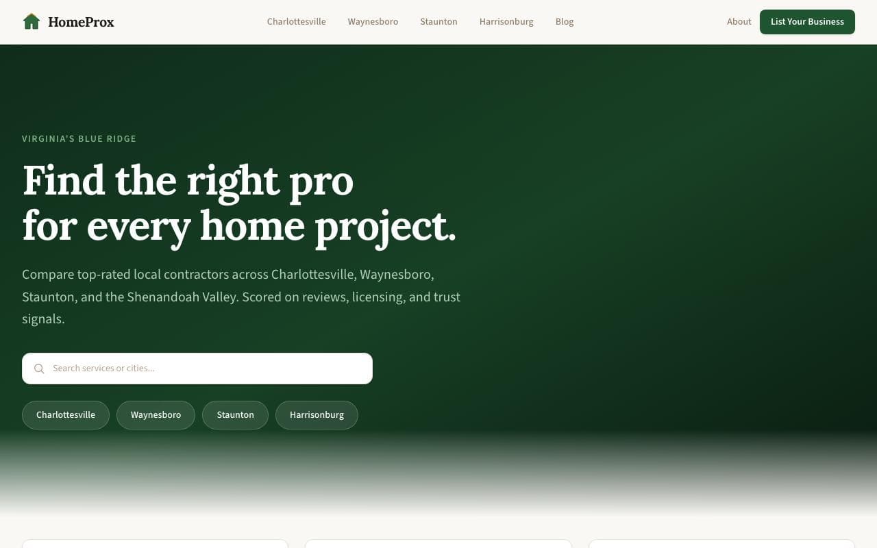 HomeProx preview