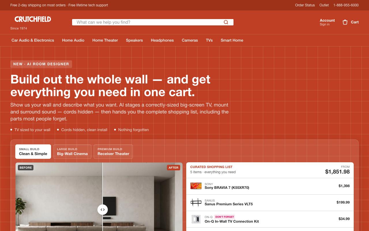 Crutchfield Room Builder preview