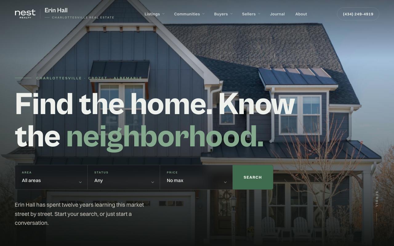 Erin Hall Realty — built by BRCG