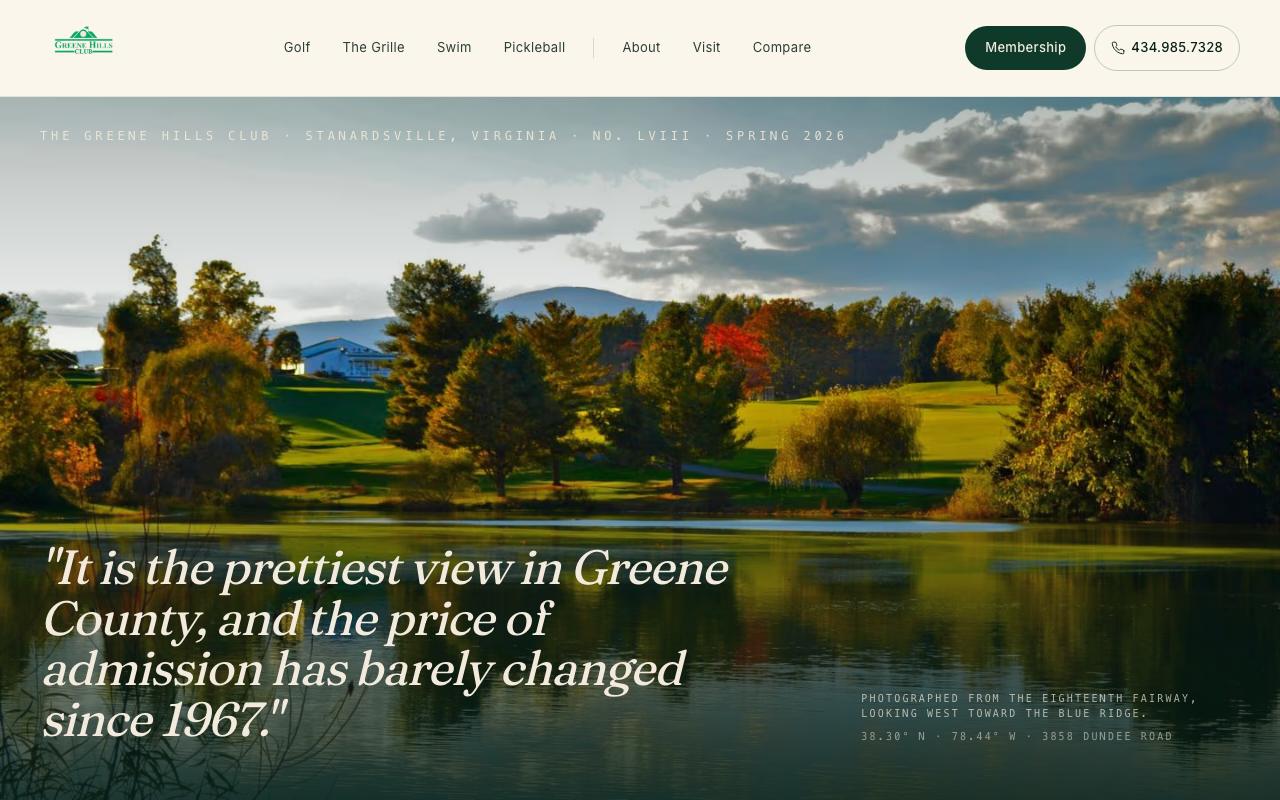 Greene Hills Club — built by BRCG