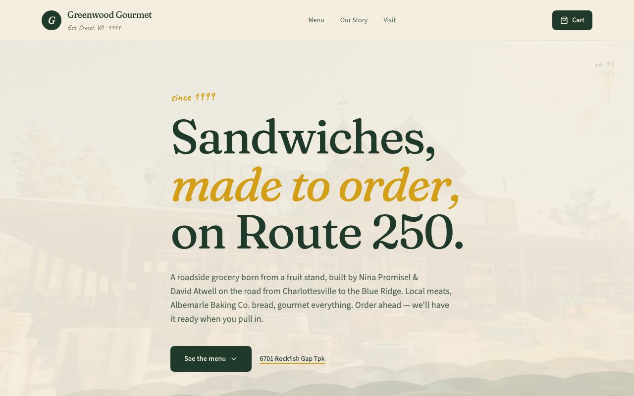Greenwood Gourmet Grocery — built by BRCG