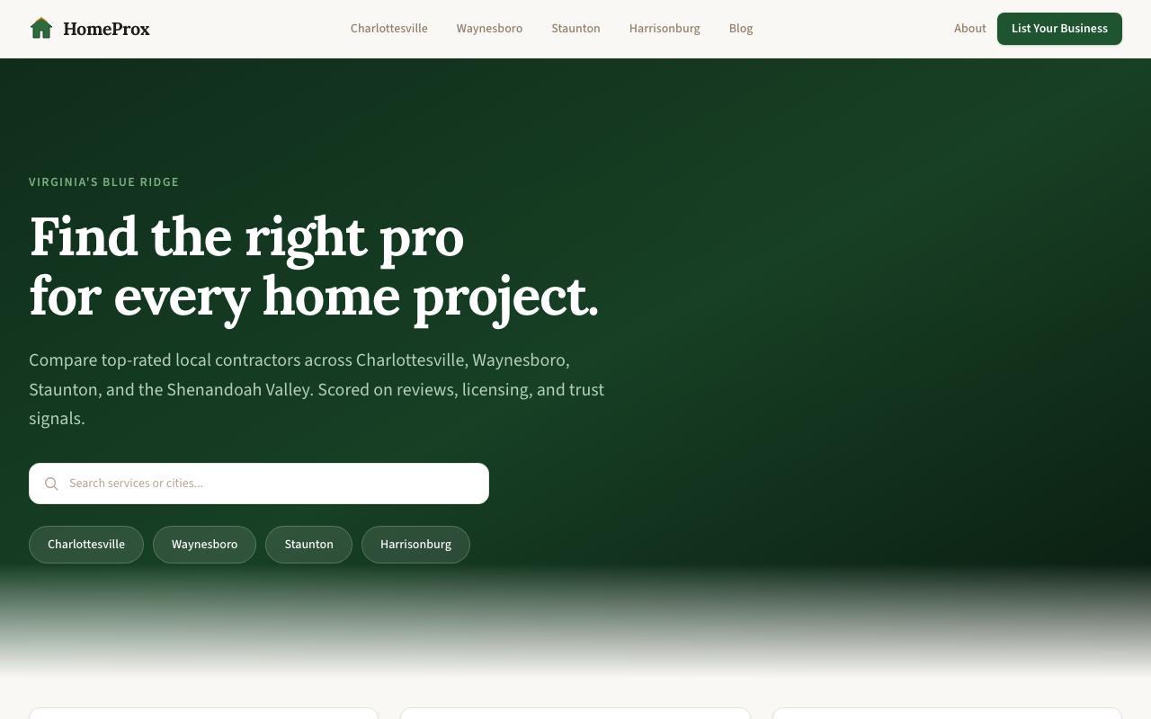 HomeProx preview