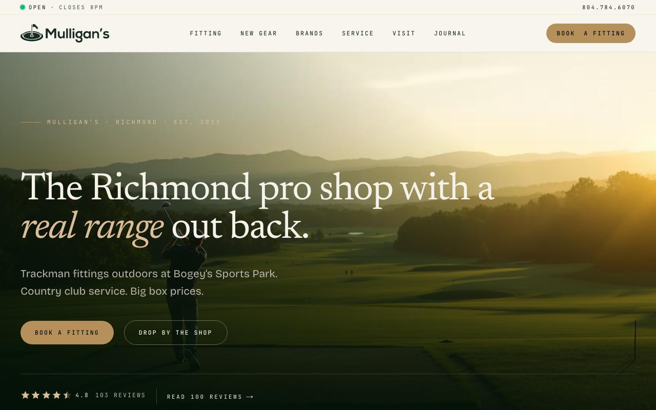 Mulligan's Golf Shop — built by BRCG